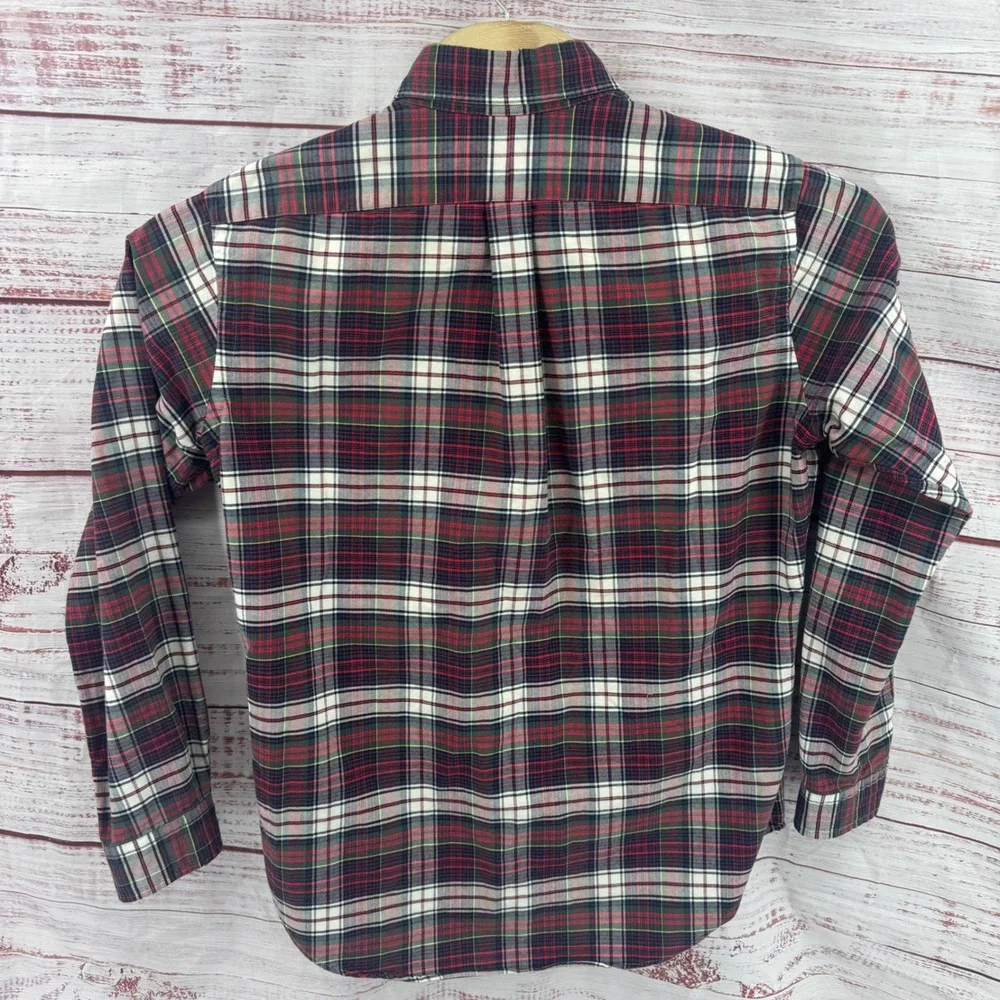 Polo Ralph Lauren Shirt Mens Medium Classic Fit Plaid Button Down Casual Preppy‎